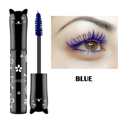 blue color mascara.